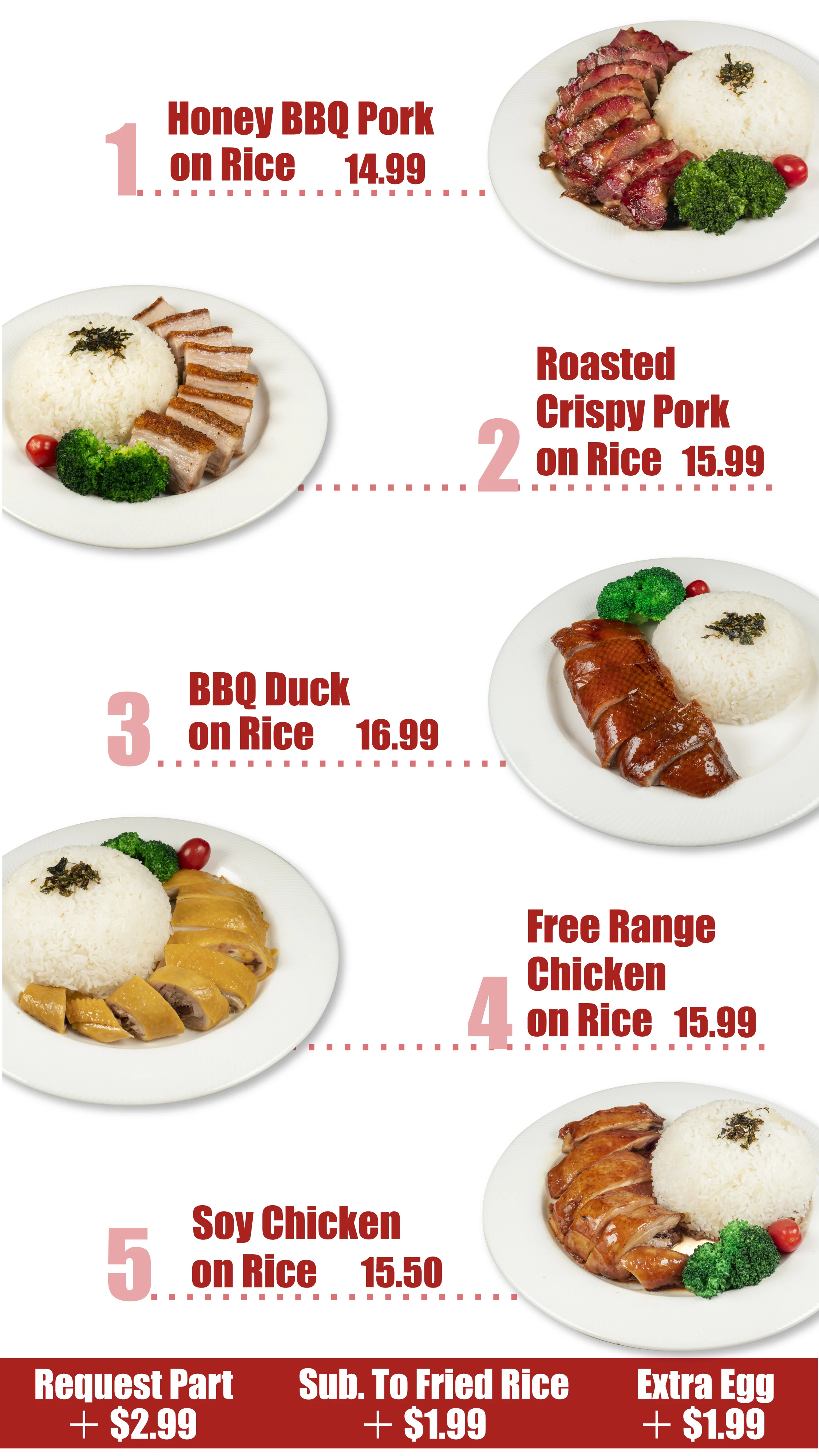 BBQ on Rice 单拼烧腊饭